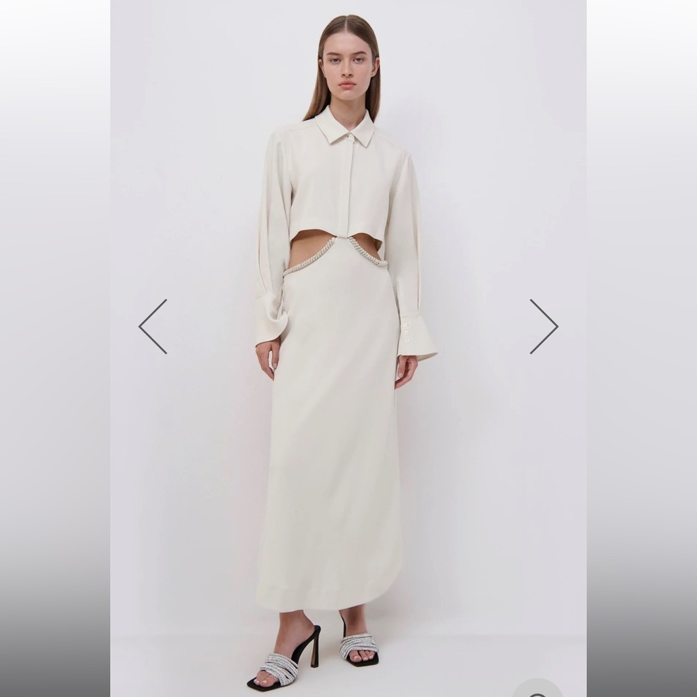 Jonathan Simkhai Nikki Diamante Midi Dress